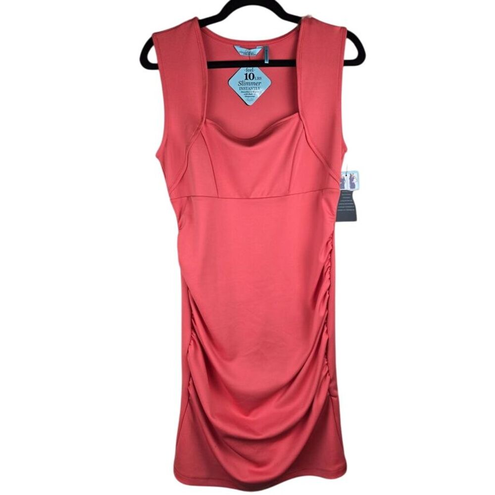 Slimfabulous Womens‎ Bodycon Dress Size Medium Coral Shapewear Party Sportswear